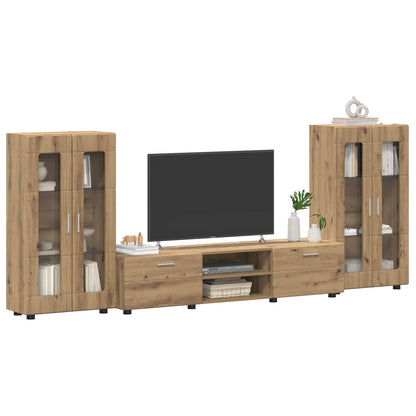 Set mobile TV FLORIN 3 pcs Rovere artigianale Legno multistrato