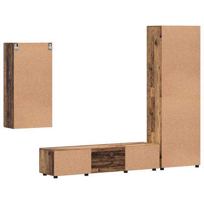 Set mobile TV FLORIN 3 pcs Legno vecchio Legno multistrato