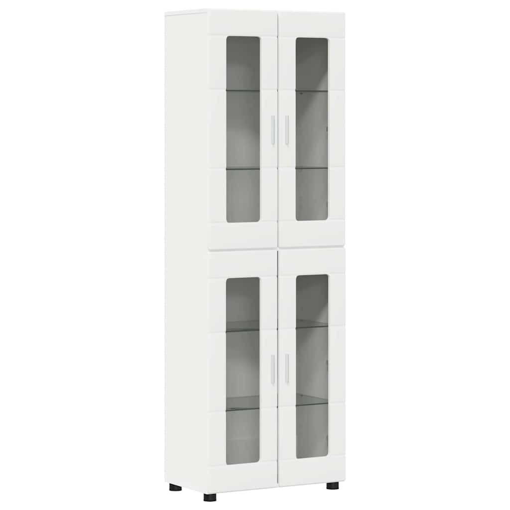 Set mobile TV con porta FLORIN 3 pcs Bianco Legno multistrato