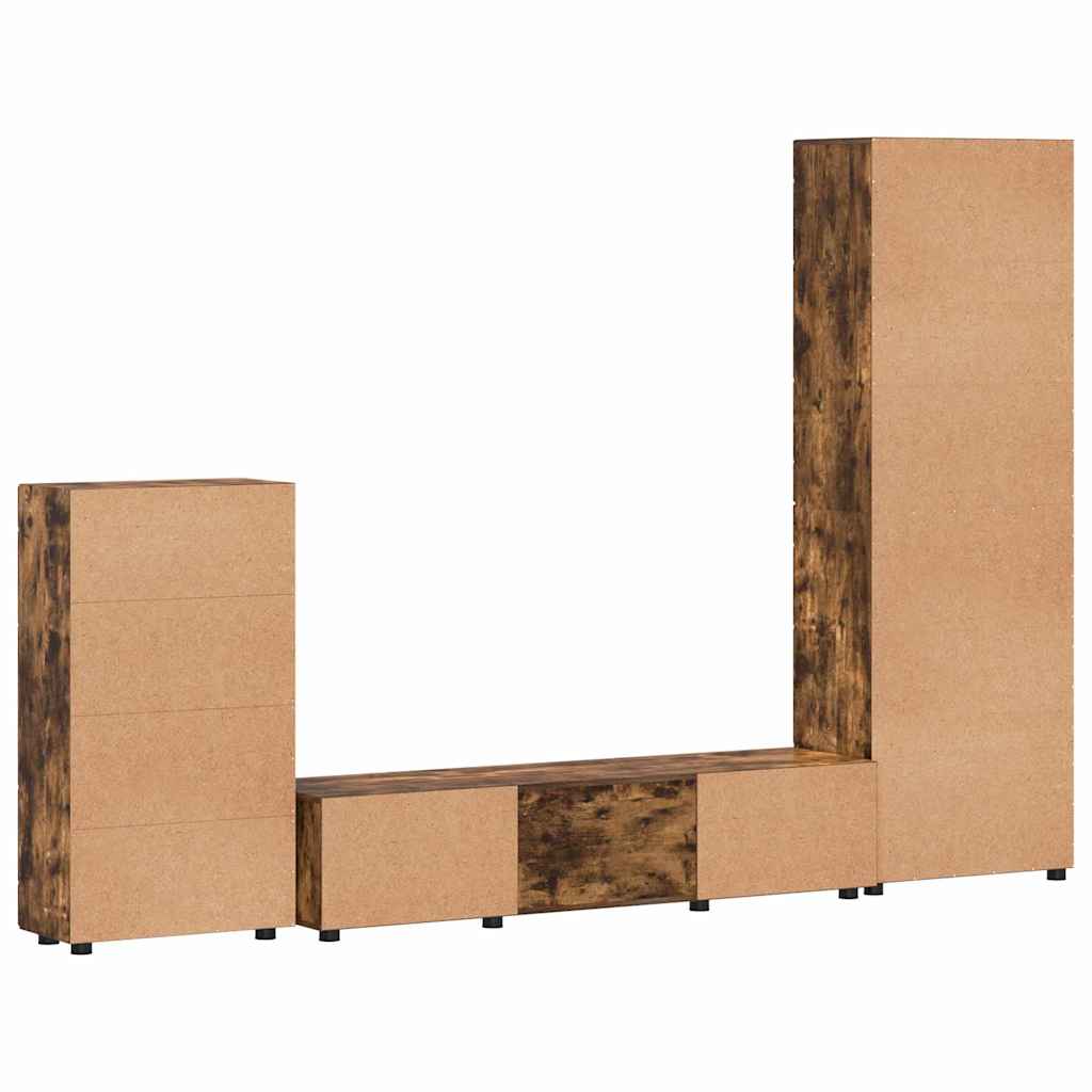 Set mobile TV FLORIN 3 pcs Rovere fumé Legno multistrato | homemem39