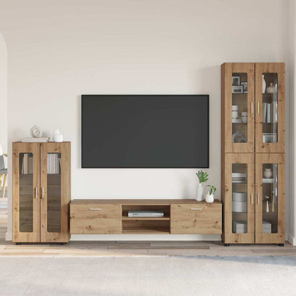 Set mobile TV FLORIN 3 pcs Rovere artigianale Legno multistrato