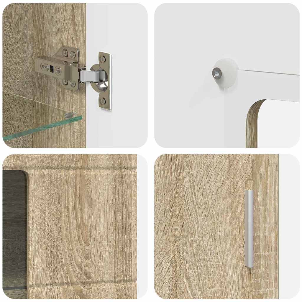 Set mobile TV FLORIN 3 pcs Rovere Sonoma Legno multistrato