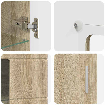 Set mobile TV FLORIN 3 pcs Rovere Sonoma Legno multistrato