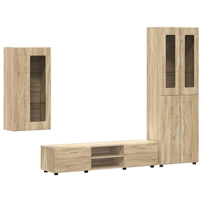 Set mobile TV FLORIN 3 pcs Rovere Sonoma Legno multistrato