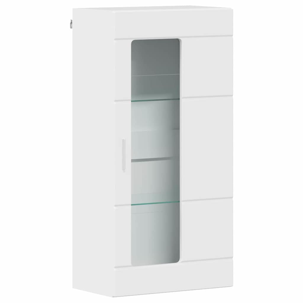 Set mobile TV FLORIN 3 pcs Bianco Lucido Legno multistrato