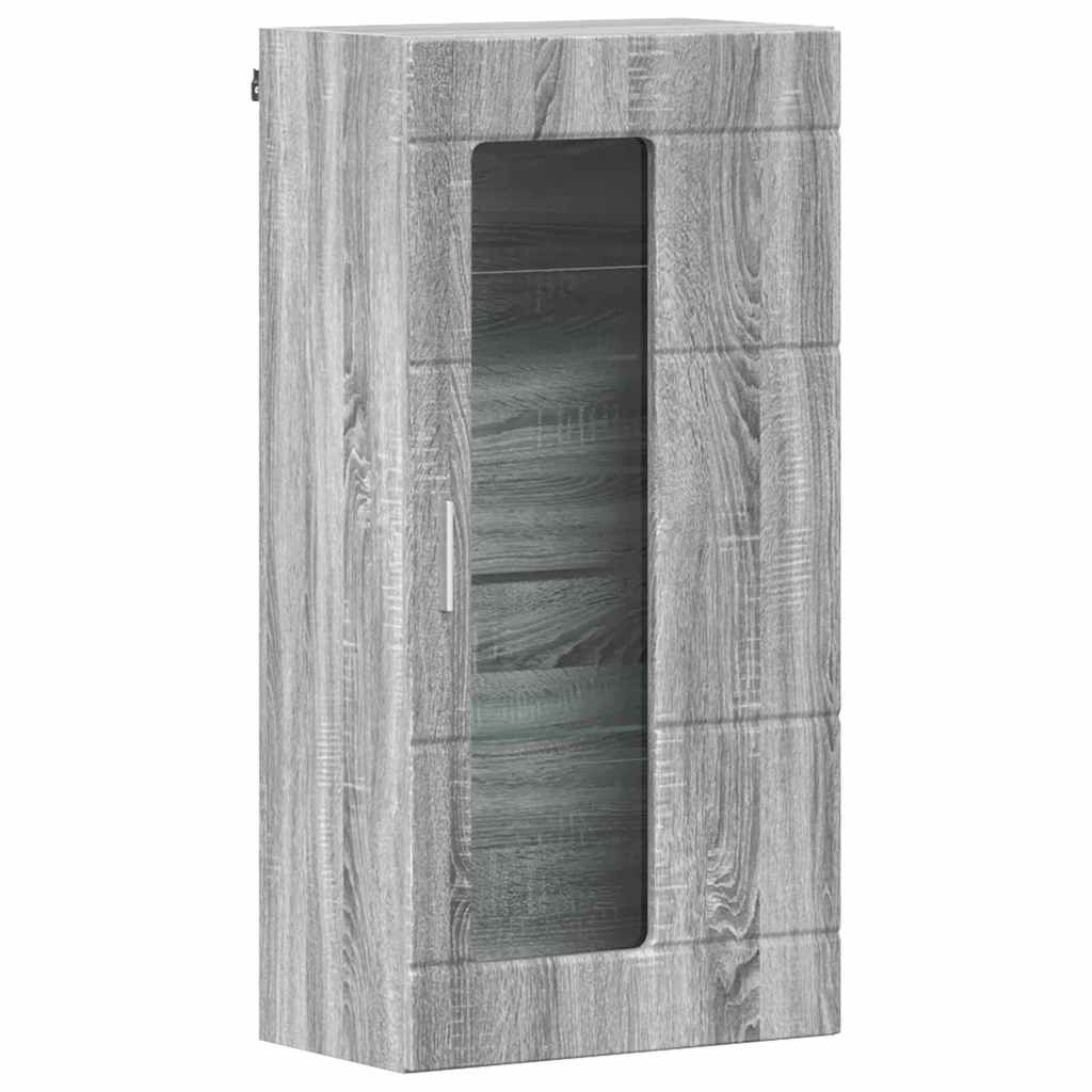 Set mobile TV con cassetto Grigio Sonoma Legno multistrato