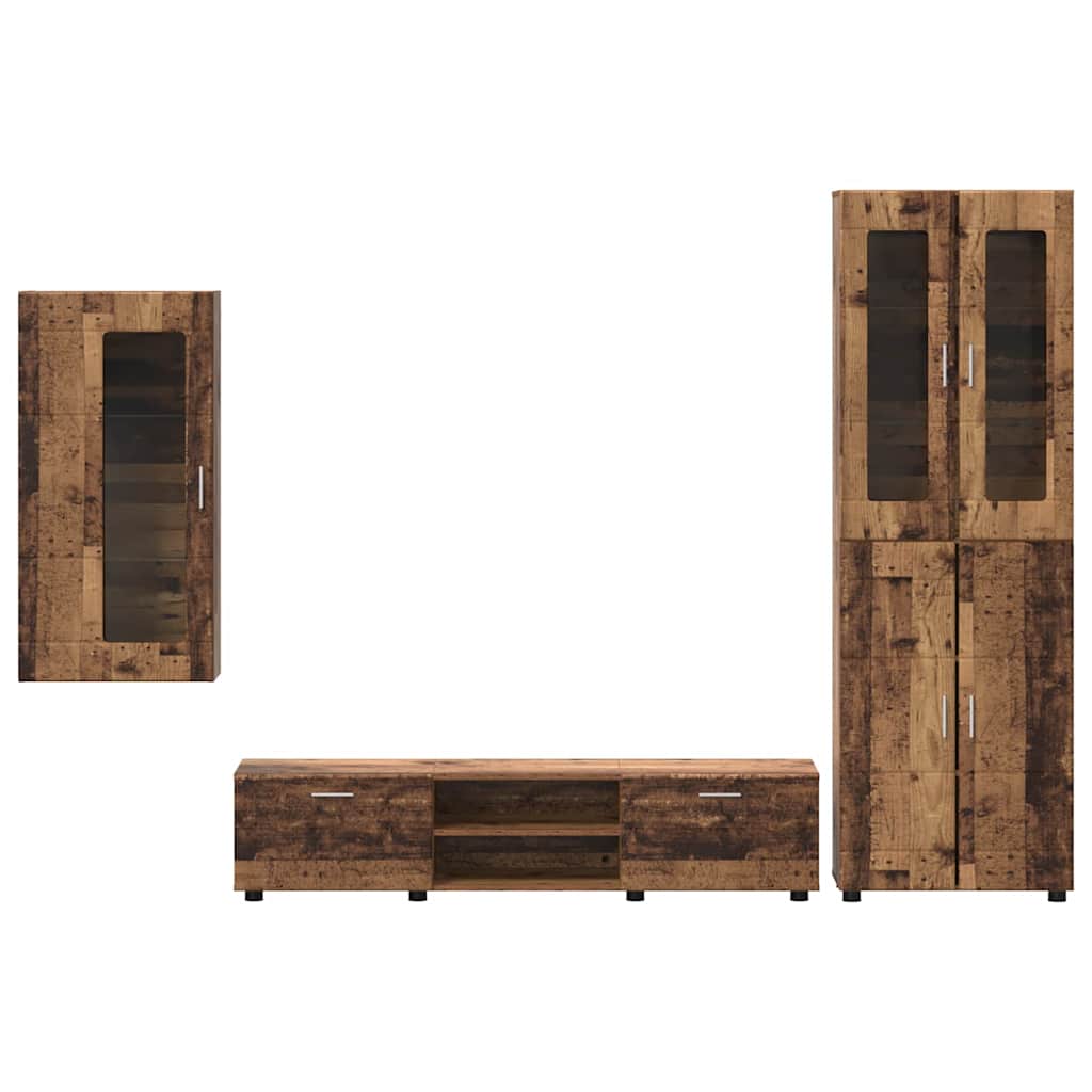 Set mobile TV FLORIN 3 pcs Legno vecchio Legno multistrato