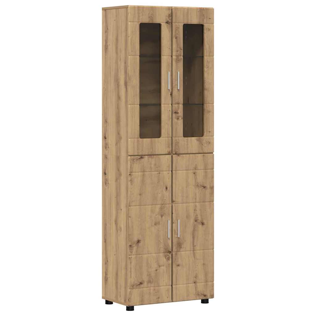 Set mobile TV FLORIN 3 pcs Rovere artigianale Legno multistrato | homemem39