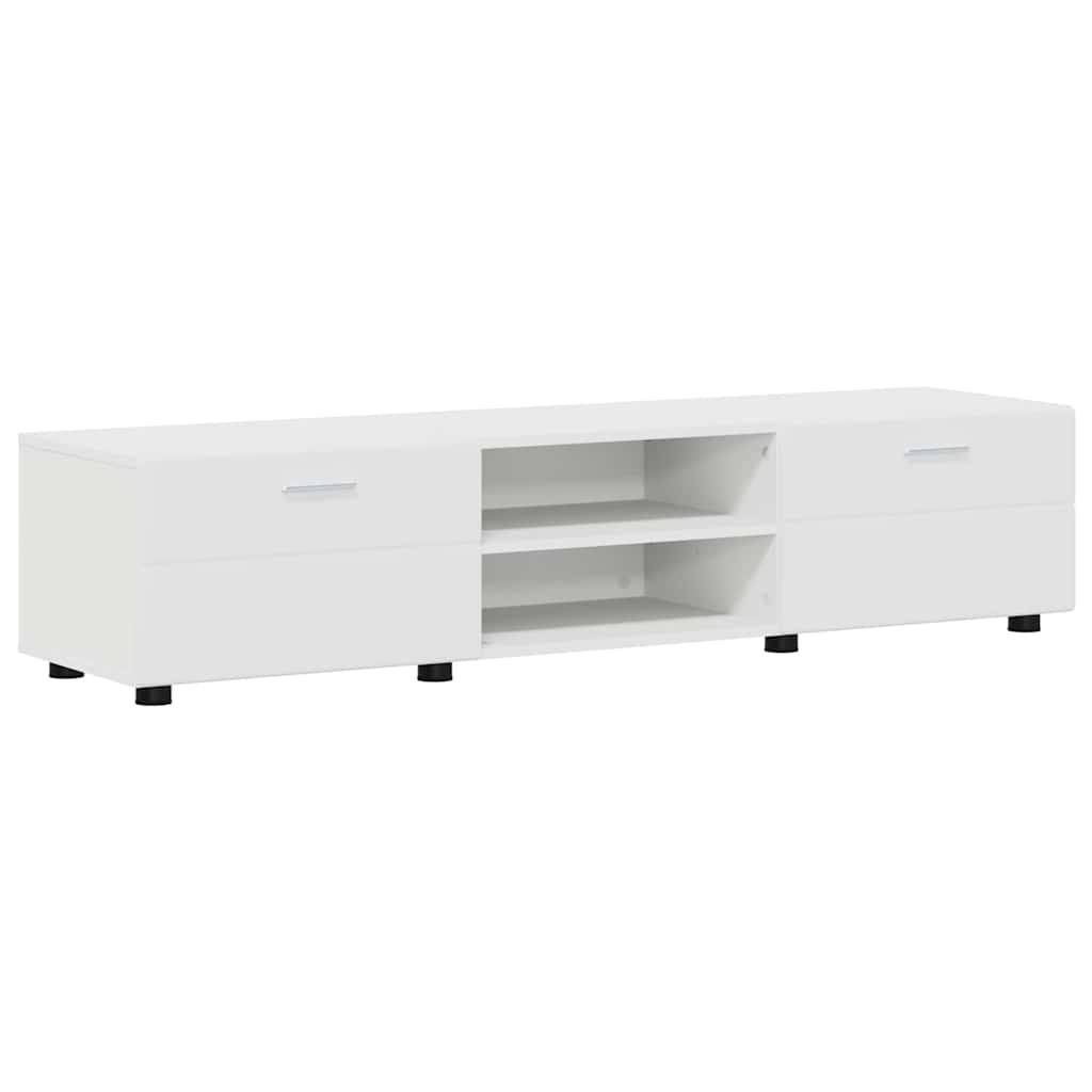 Set mobile TV con porta FLORIN 3 pcs Bianco Legno multistrato | homemem39
