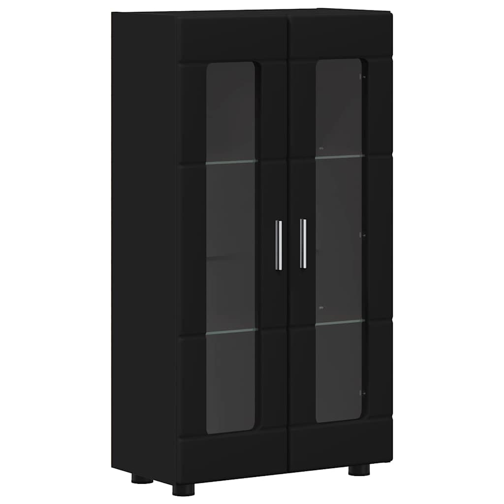 Set mobile TV con cassetto FLORIN 3 pcs Nero Legno multistrato | homemem39