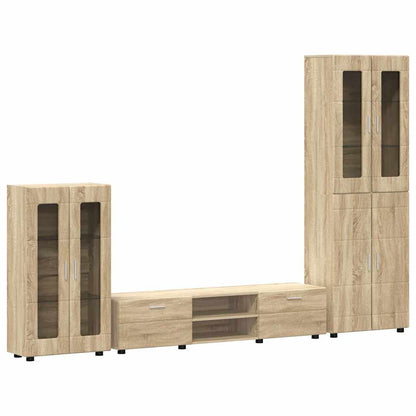 Set mobile TV FLORIN 3 pcs Rovere Sonoma Legno multistrato