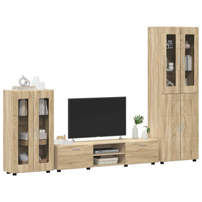 Set mobile TV FLORIN 3 pcs Rovere Sonoma Legno multistrato