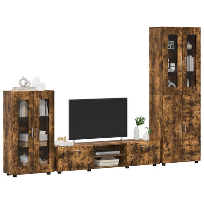 Set mobile TV FLORIN 3 pcs Rovere fumé Legno multistrato | homemem39