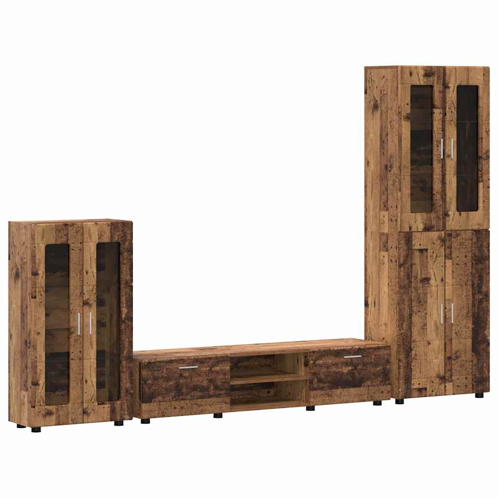 Set mobile TV FLORIN 3 pcs Legno vecchio Legno multistrato | homemem39