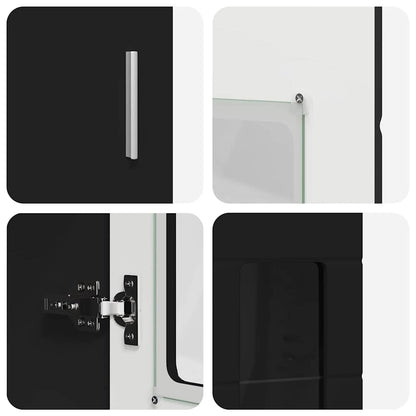 Set mobile TV con cassetto FLORIN 3 pcs Nero Legno multistrato