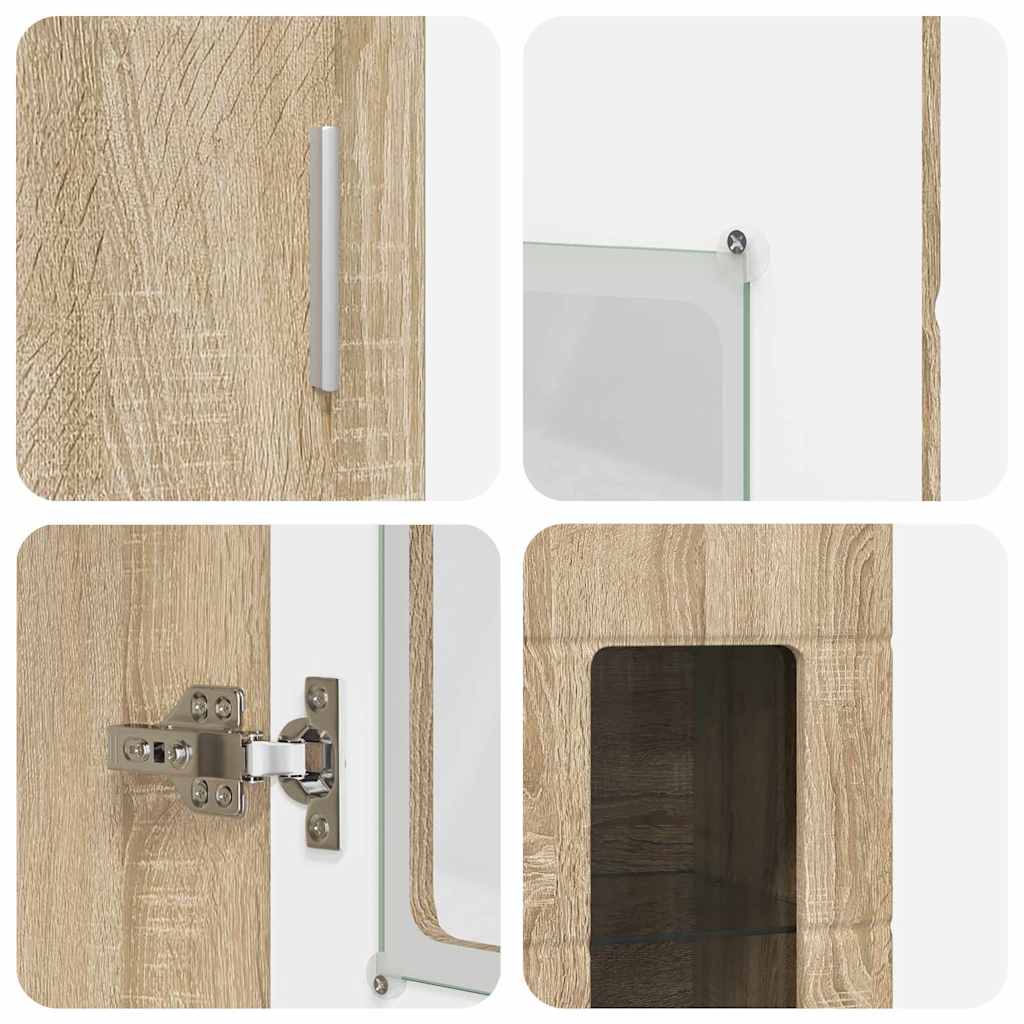 Set mobile TV FLORIN 3 pcs Rovere Sonoma Legno multistrato