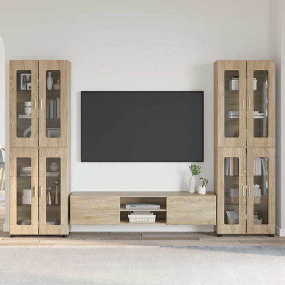 Set mobile TV FLORIN 3 pcs Rovere Sonoma Legno multistrato