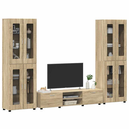 Set mobile TV FLORIN 3 pcs Rovere Sonoma Legno multistrato | homemem39