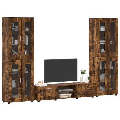 Set mobile TV FLORIN 3 pcs Rovere fumé Legno multistrato | homemem39