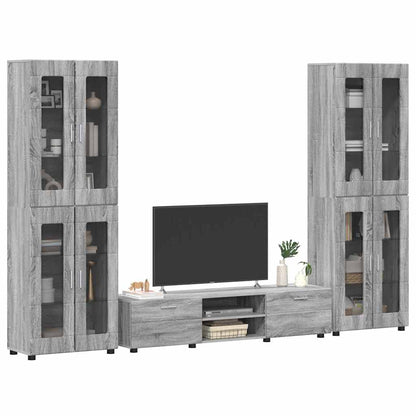 Set mobile TV FLORIN 3 pcs Grigio Sonoma Legno multistrato