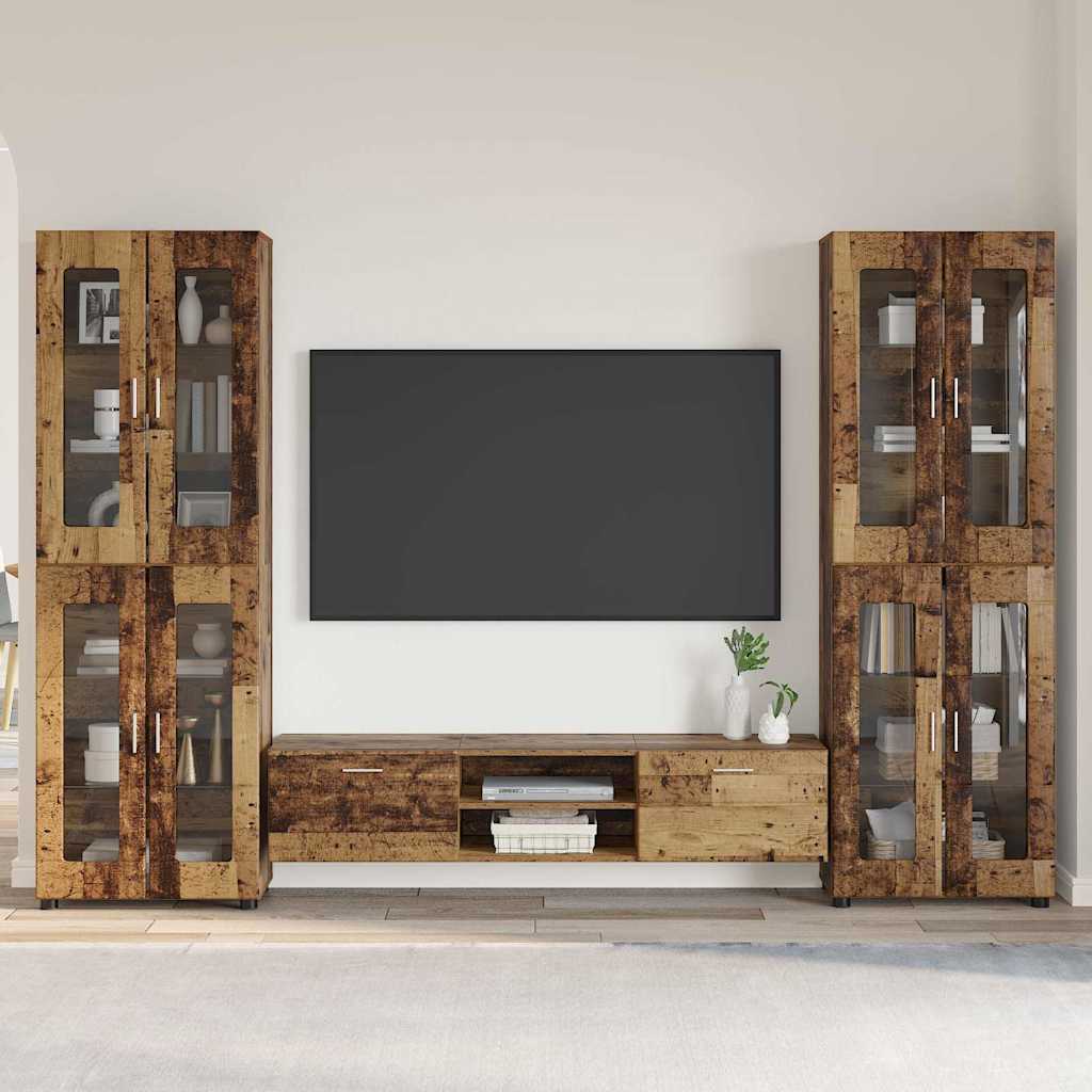 Set mobile TV FLORIN 3 pcs Legno vecchio Legno multistrato