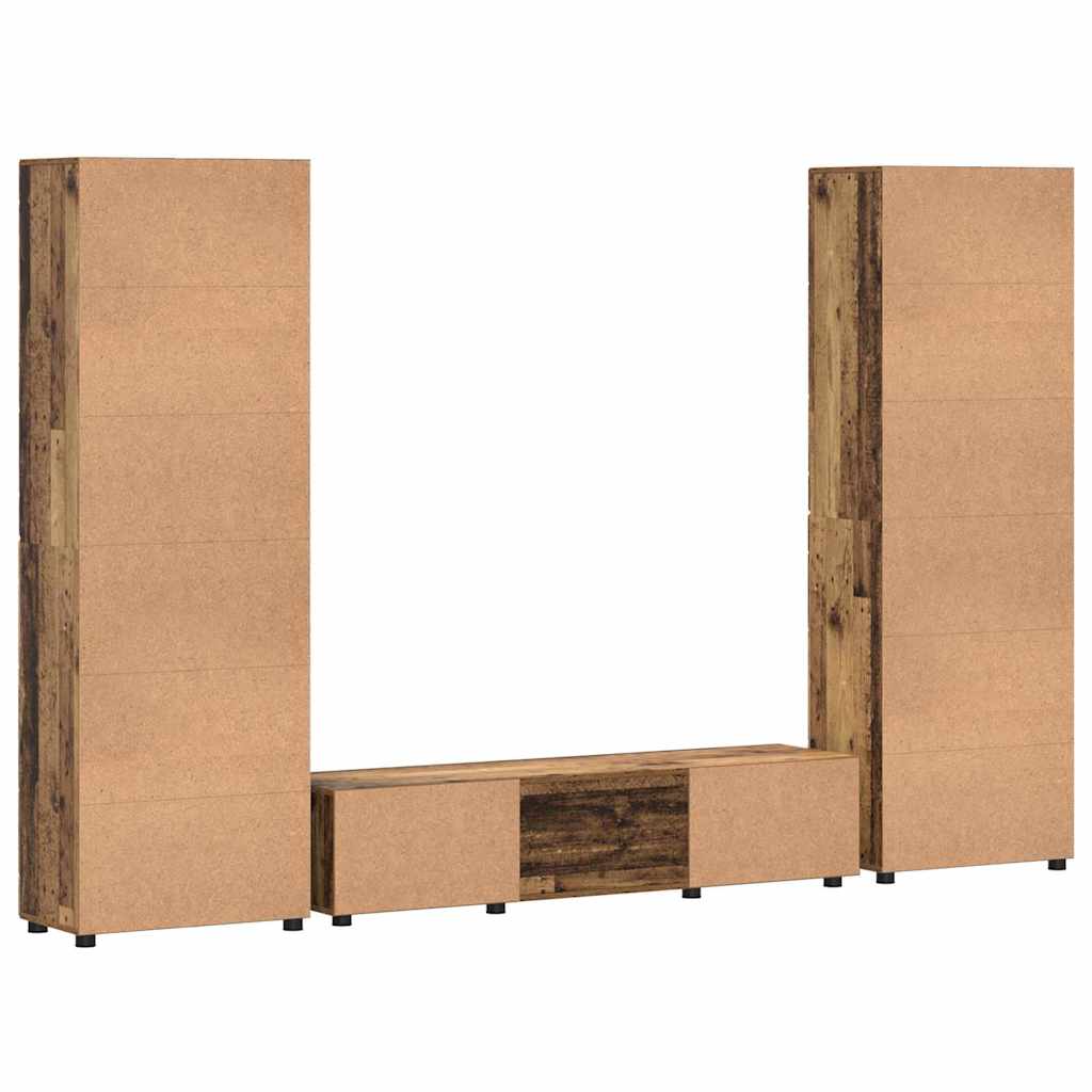 Set mobile TV FLORIN 3 pcs Legno vecchio Legno multistrato