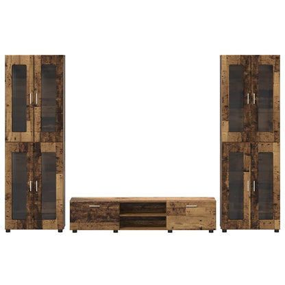 Set mobile TV FLORIN 3 pcs Legno vecchio Legno multistrato