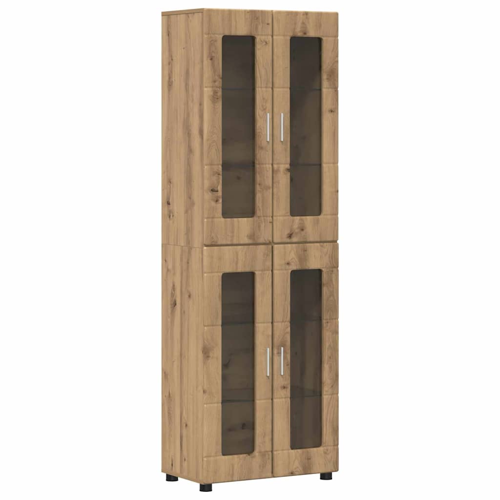Set mobile TV FLORIN 3 pcs Rovere artigianale Legno multistrato | homemem39
