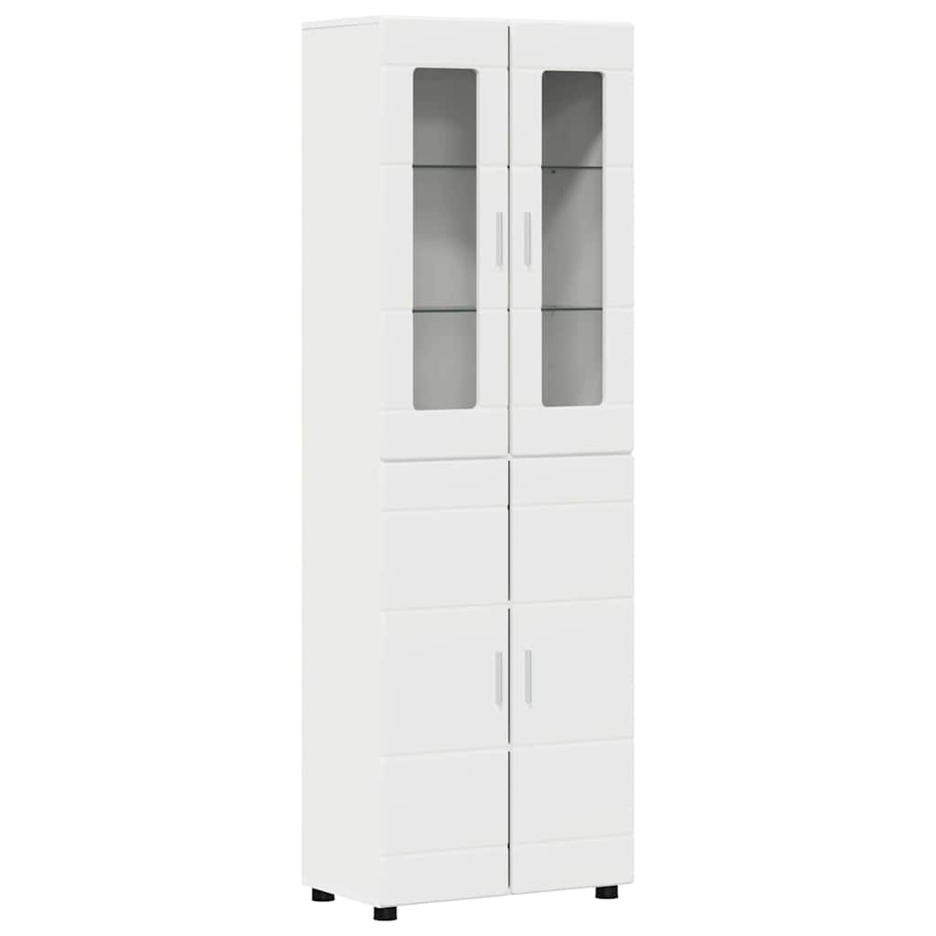 Set mobile TV con porta FLORIN 3 pcs Bianco Legno multistrato | homemem39