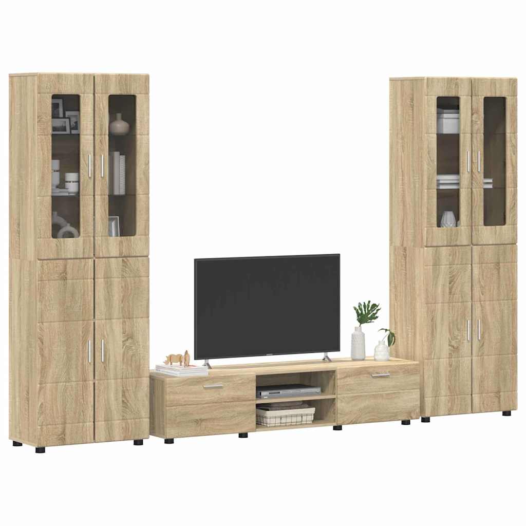 Set mobile TV FLORIN 3 pcs Rovere Sonoma Legno multistrato