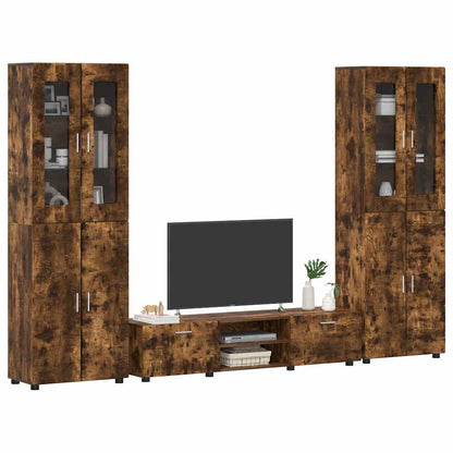Set mobile TV FLORIN 3 pcs Rovere fumé Legno multistrato | homemem39