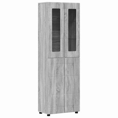 Set mobile TV FLORIN 3 pcs Grigio Sonoma Legno multistrato