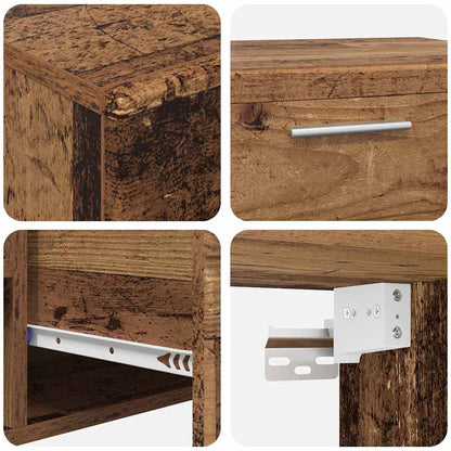 Set mobile TV FLORIN 3 pcs Legno vecchio Legno multistrato | homemem39