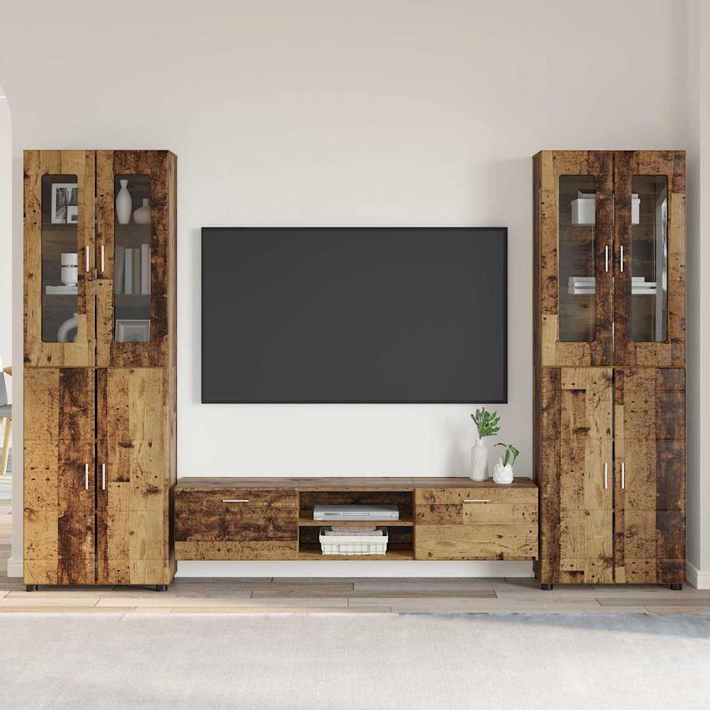 Set mobile TV FLORIN 3 pcs Legno vecchio Legno multistrato