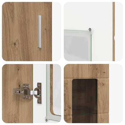 Set mobile TV FLORIN 3 pcs Rovere artigianale Legno multistrato