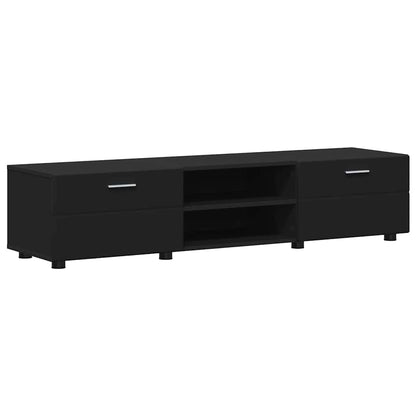 Set mobile TV con cassetto FLORIN 3 pcs Nero Legno multistrato | homemem39