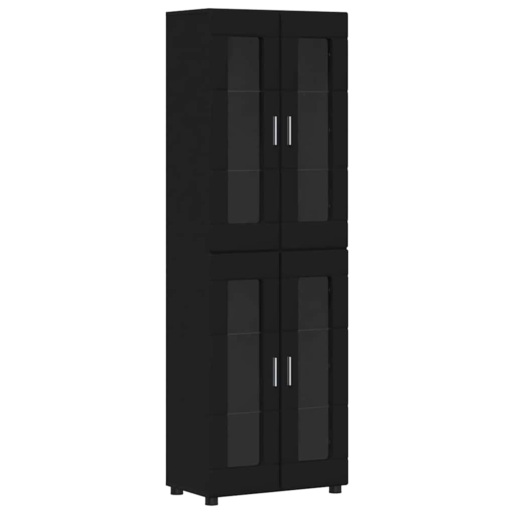Set mobile TV con cassetto FLORIN 3 pcs Nero Legno multistrato | homemem39