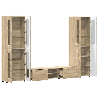 Set mobile TV FLORIN 3 pcs Rovere Sonoma Legno multistrato