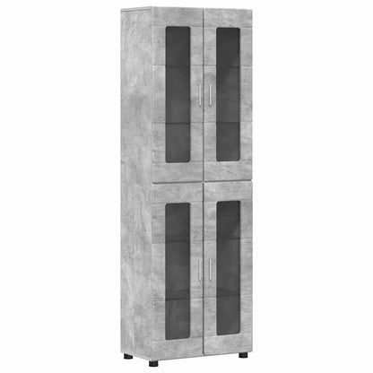 Set mobile TV FLORIN 3 pcs Grigio cemento Legno multistrato