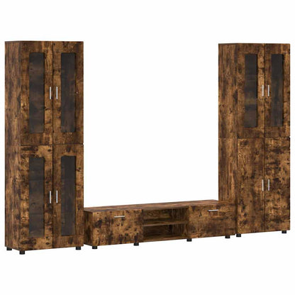 Set mobile TV FLORIN 3 pcs Rovere fumé Legno multistrato | homemem39