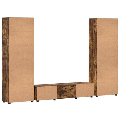 Set mobile TV FLORIN 3 pcs Rovere fumé Legno multistrato | homemem39