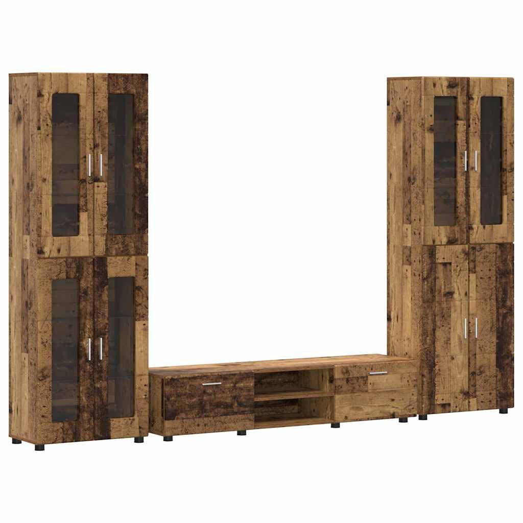 Set mobile TV FLORIN 3 pcs Legno vecchio Legno multistrato | homemem39
