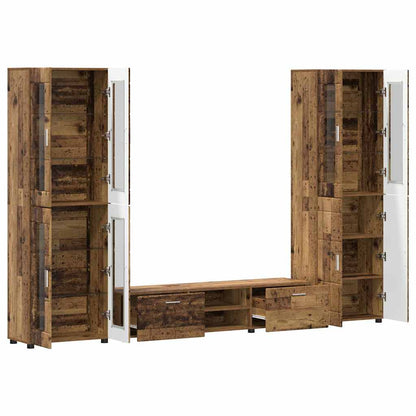 Set mobile TV FLORIN 3 pcs Legno vecchio Legno multistrato | homemem39