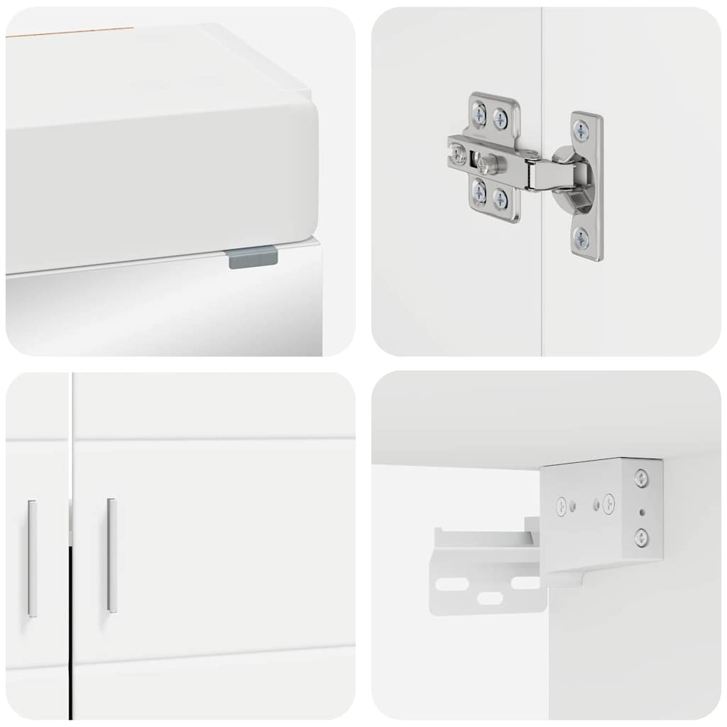 Set di mobili per il bagno TULUM 2 pcs Bianco 60 x 34 x 63 cm
