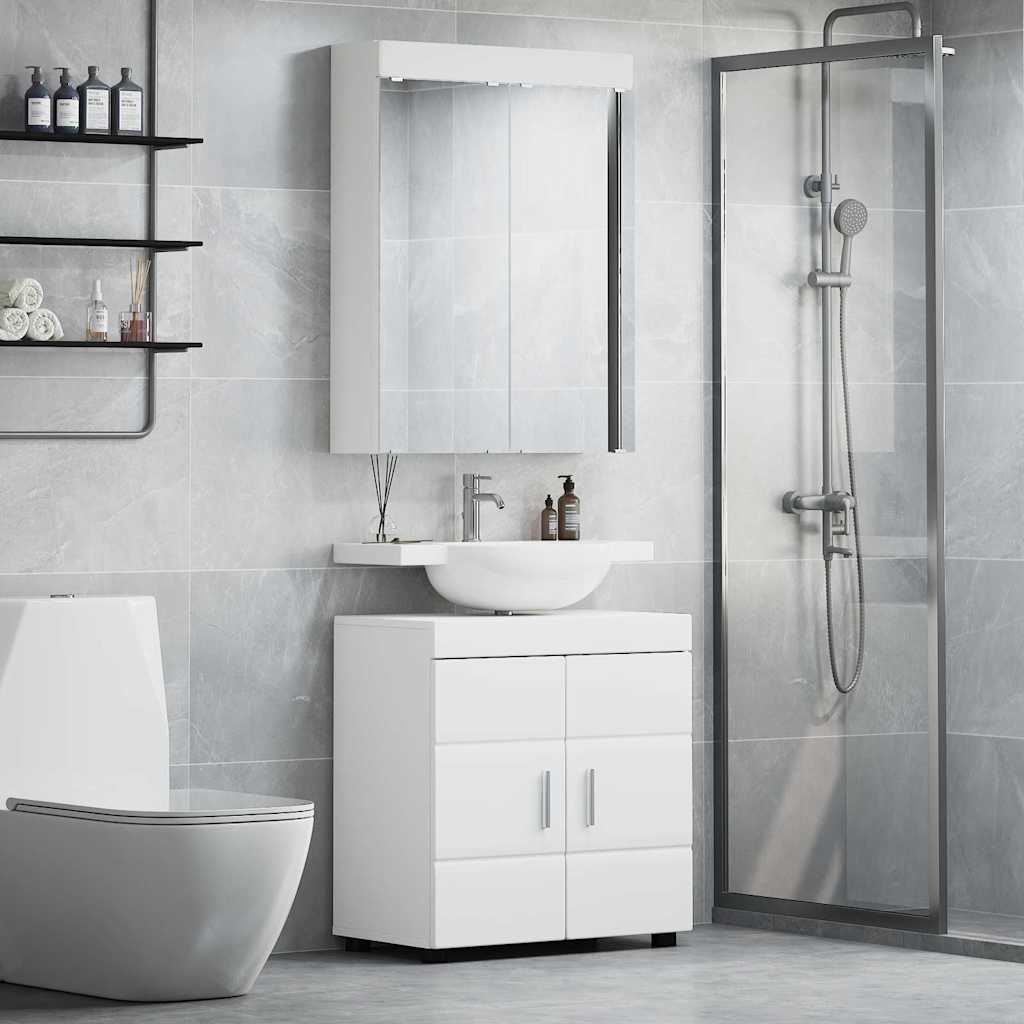 Set di mobili per il bagno TULUM 2 pcs Bianco 60 x 34 x 63 cm