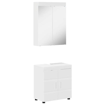 Set di mobili per il bagno TULUM 2 pcs Bianco 60 x 34 x 63 cm | homemem39