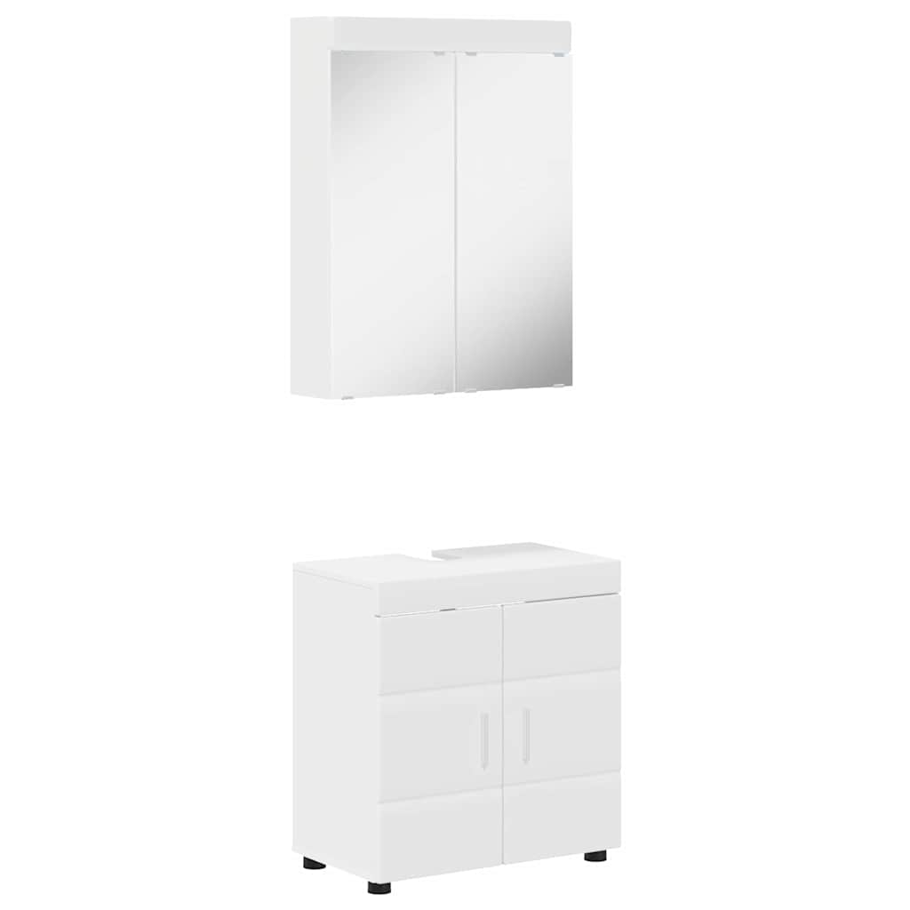 Set di mobili per il bagno TULUM 2 pcs Bianco 60 x 34 x 63 cm