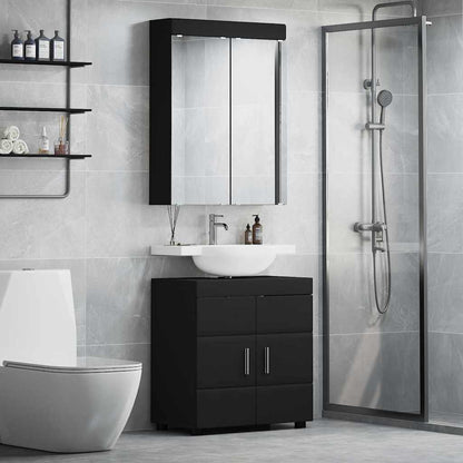 Set di mobili per il bagno TULUM 2 pcs Nero 60 x 34 x 63 cm | homemem39