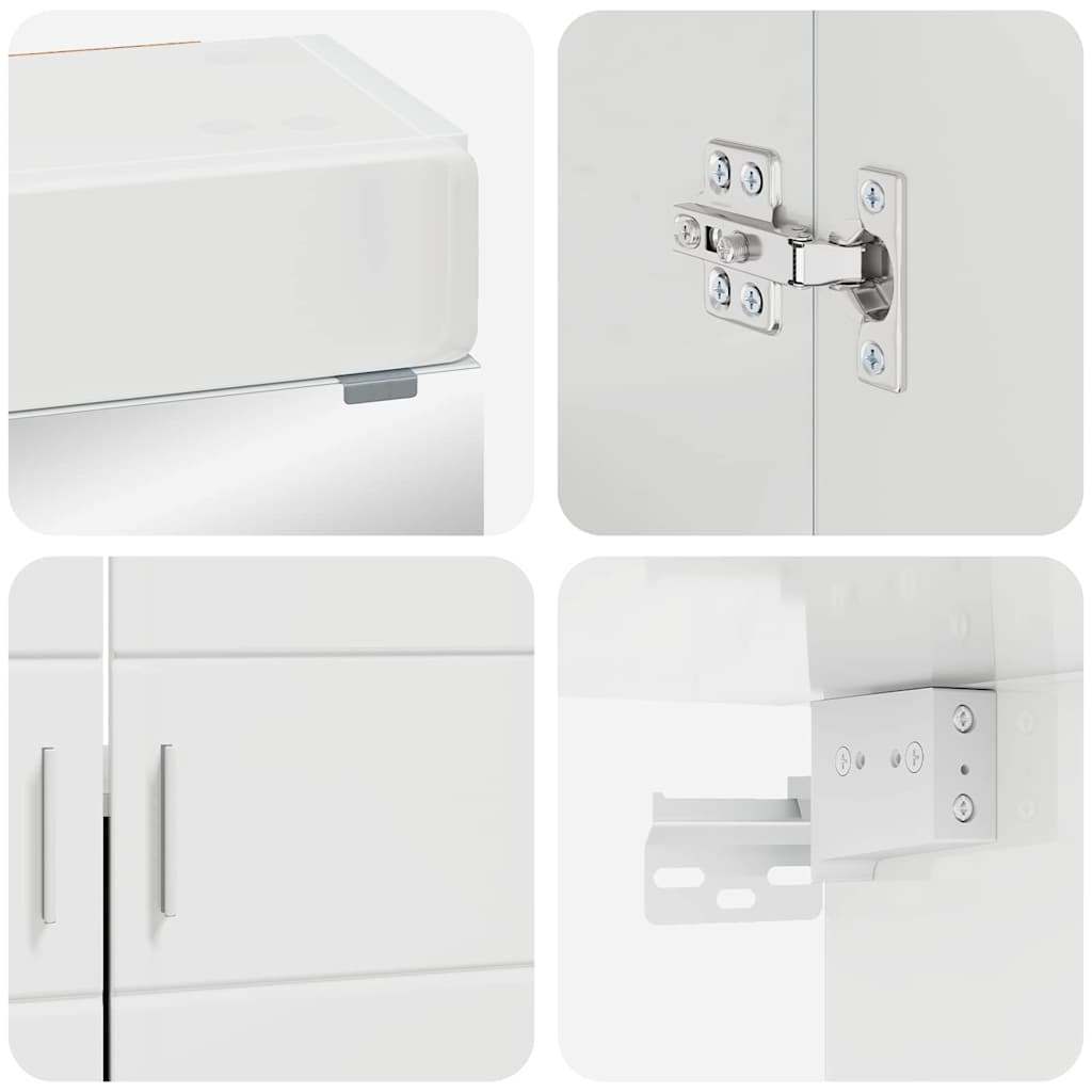 Set di mobili per il bagno TULUM 2 pcs Bianco Lucido