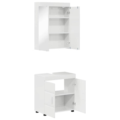 Set di mobili per il bagno TULUM 2 pcs Bianco Lucido